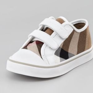 Toddler Burberry Sneaker-Meacham Check Print
